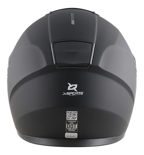 Imagen 5 de 9 de Casco Integral Moto Negro Mate Con Lentes - Gkmotos.uy