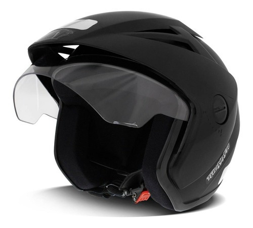 Capacete Masculino Ebf Aberto Thunder Open Solid Preto Fosco Cor Preto-fosco Tamanho do capacete 58