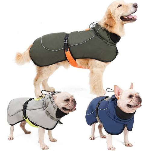 Ropa Para Perros Impermeable Ajustable 3xl 62cm Dif. Colores