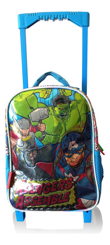 Mochila Advengers Marvel Con Carro.  Impecable 12 L  Oferta 