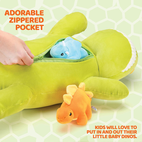 Set De Peluches De Dinosaurio Stegosaurio De 15 Pulgadas De