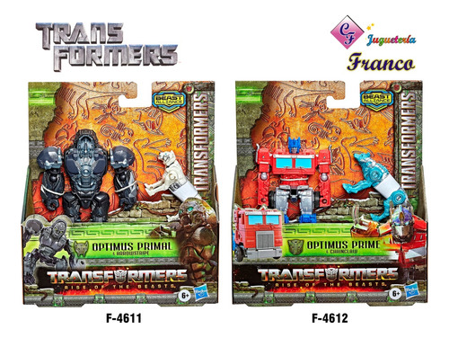 Transformers 7 Beast Set Optimus Primal Y Optimus Prime