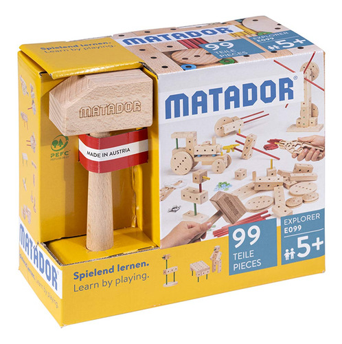 Matador E099 Kit De Construcción, Color Madera, Multicolor