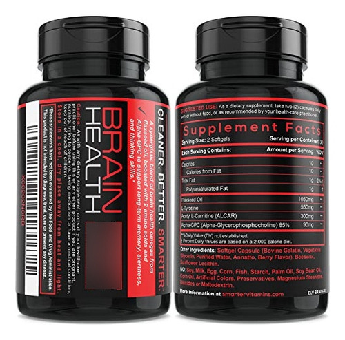 Suplemento Nootrópico Smarter Brain Support, Refuerzo Cereb