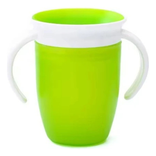 Vaso Antiderrame 360 Bebés Infantil Con Asas Libre Bpa Chufi Verde Vaso 360