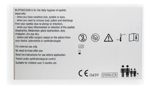 Blephaclean 40 Toalhetes De Pálpebras Estéreis Para Blefarit