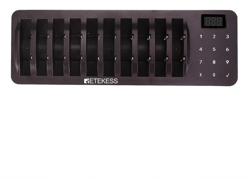 Pager Wireless Para Fila Espera 10 Pagers - Td162 - Retekess Cor Preto