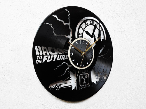 Reloj Disco Vinilo Vinil Acetato Lp Volver Al Futuro Mcfly