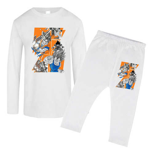 Pijama Infantil Conjunto Dragon Ball Z Ultra Suave