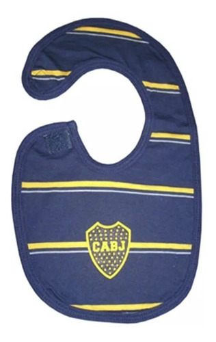 Babero Boca Juniors Bebe Con Abrojo Licencia Oficial