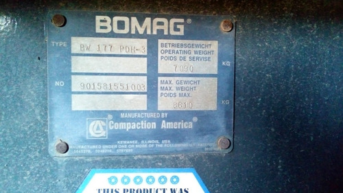 Compactador Bomag Bw 177 Pdh 3
