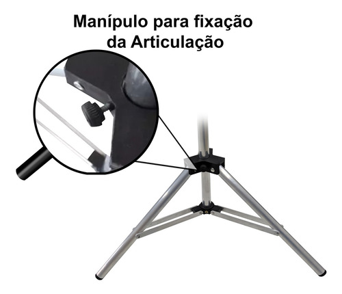 Imagem 7 de 7 de Porta Celular Reclinável C/ Suporte Telescópico Giro 360º