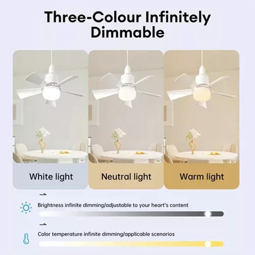 Ventilador De Techo Led De 30 Vatios Con Control