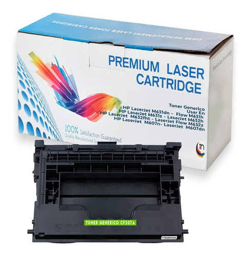 Toner 37a Cf237a Genérico | Laser M631dn M631h M631z M632h 