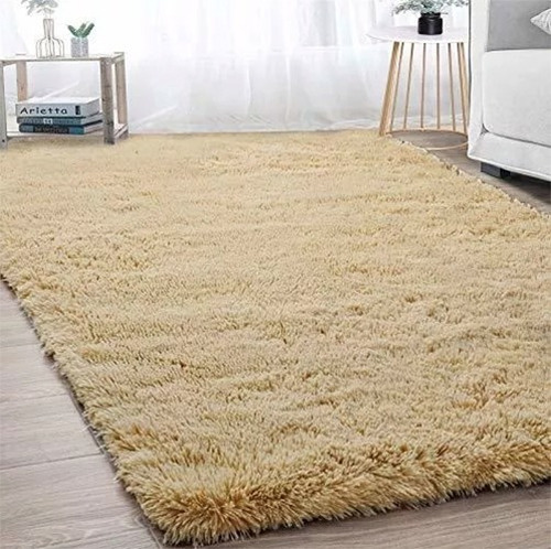 Alfombra Peluda Súper Suave Para Sala, Recamara Envío Gratis