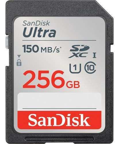 Cartão De Memória Sandisk Sd Xc 256gb Ultra 150mb/s Uhs-i