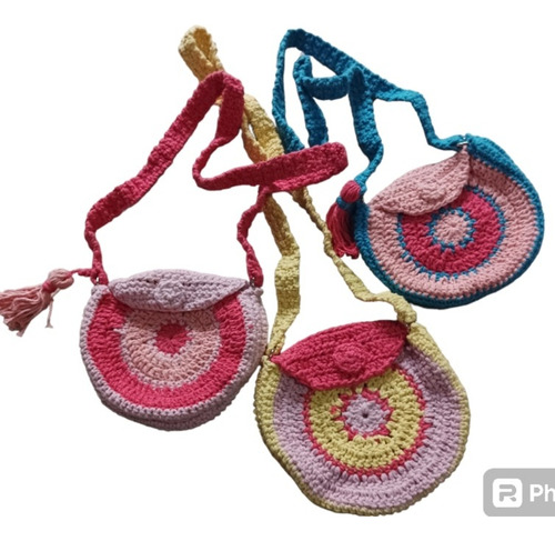 Cartera Tejida Crochet Niña