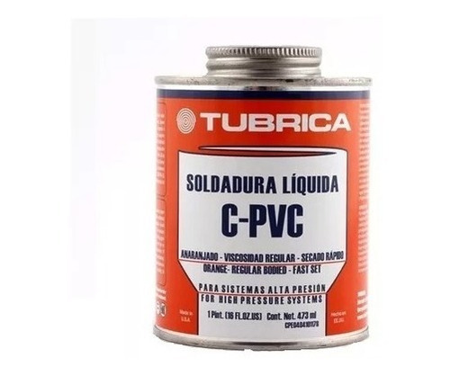 Soldadura Para Sistema Cpvc Pres Ac 1/16gl (237 Cm3) Tubrica