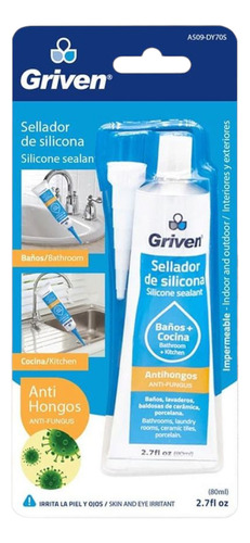 Silicon Transparente Antihongos Griven