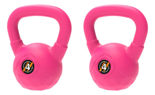 Par De Pesas Rusa Kettlebell Pvc 4kg Funcional Gym Gimnasio