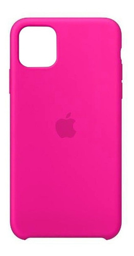 Carcasa Funda De Silicona Para iPhone 11 Fucsia