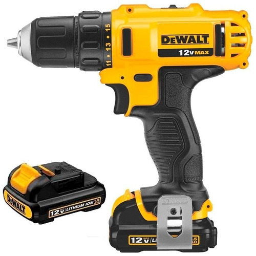 Taladro Atornillador Dewalt 12v Dcd710s2 Bateria Litio