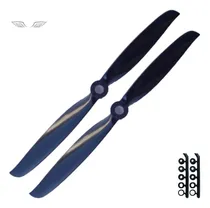 Comprar 2 Hélices Mhs 6\u002F4 Aeromodelo Elétrico Motor 2200kv Asa Zagi Cor Preto MHS Fly