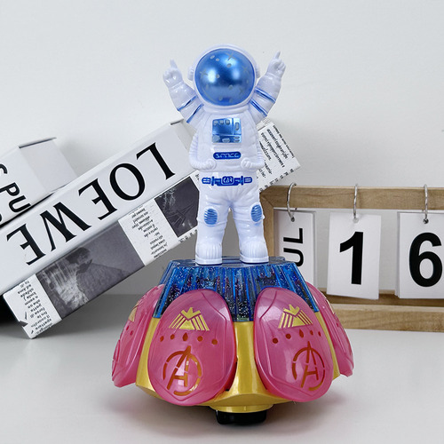 Robot Carro Astronauta Bailarín Rotación 360° Luces Sonido Color Blanco