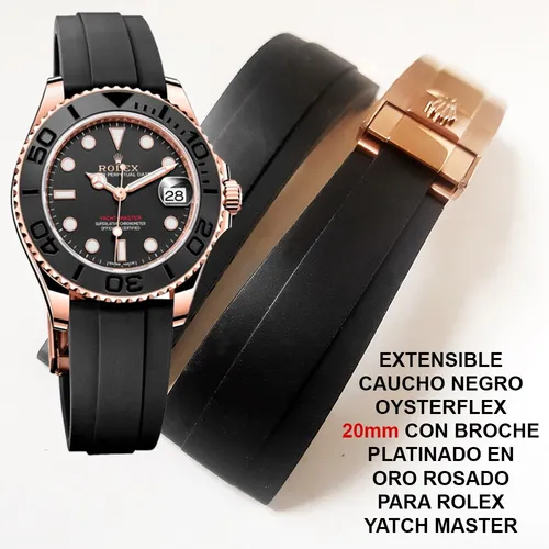 Rolex caucho negro sale