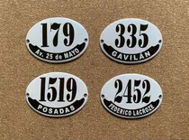 Comprar Números De Casa\u002Fcalle De Chapas Enlozadas Excelente Calidad