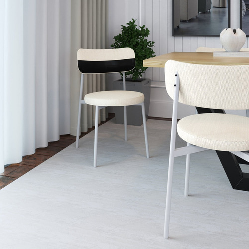 Cadeira Kyta Fixa Com 4 Pés 50 X 44,7 X 83,8 Cm Com 1 Gfwt