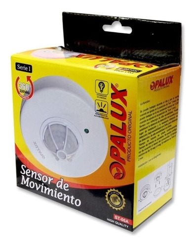 Sensor De Movimiento Opalux 6mt Infrarrojo St-06a