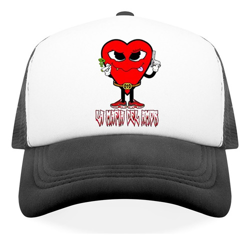 Gorra La Mafia Del Amor - Kaydy Cain Yung Beef Khaled Blanco Talle Unico Regulable