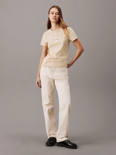 Polera Monologo Slim Beige Calvin Klein