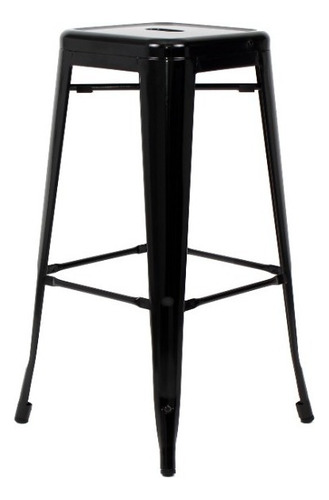 Mesa Periquera Madera Banco Tolix Restaurante Bar Cafetería Color Negro con Madera