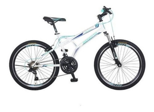 Bicicleta Benotto Fireback Mtb Acero R24 21v Hombre Shim Bco