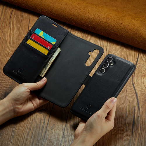 Funda De Piel Tipo Cartera Con Tarjetero Magnético