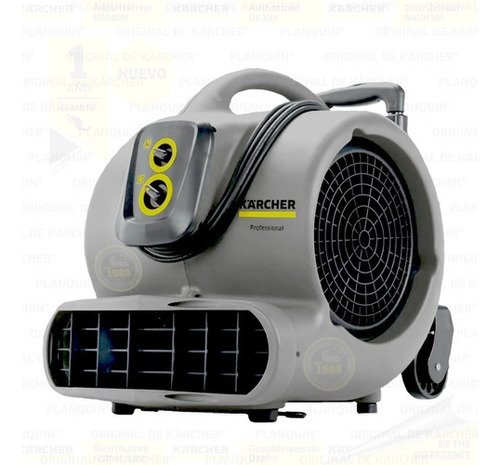 Ab84 Ventilador Kärcher® P/ Secado De Alfombras Y Vestiduras Color De La Estructura Gris Antracita Color De Las Aspas Negro Frecuencia 60 Hz Material De Las Aspas Plástico