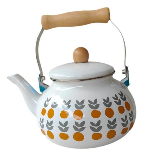 Tetera Esmaltada De , Tetera Decorativa De 2,5 L Con Mango,