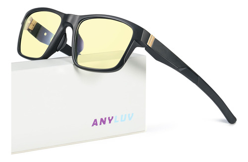 Anyluv Gafas De Juego Con Bloqueo De Luz Azul Para Hombre, A