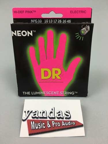 Dr Cuerda Hi-def Neon Rosa Coated Lite 7 cuerda Para 9  52