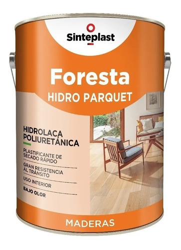 Foresta Hidroparquet Hidrolaca Alto Transito X 4 Lts