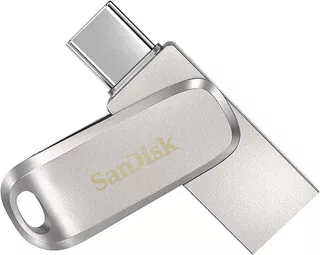 Memoria Usb Tipo C 1tb Sandisk Ultra Dual Drive Luxe Otg Color Plateado