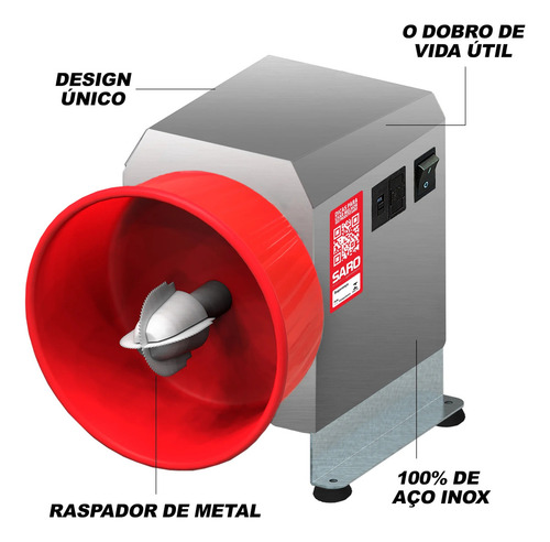 Rallador de coco eléctrico Rc Bivolt 50/60 Hz
