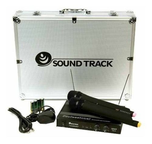 Micrófono Inalámbrico Sound Track Doble De Mano Stw-28hu2