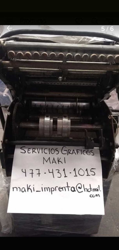 Maquina Dobladora Para Imprenta (Usado)