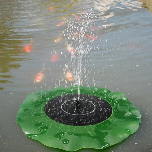 El Agua De La Fuente De La Hoja Del Loto Flotante Solar Bomb