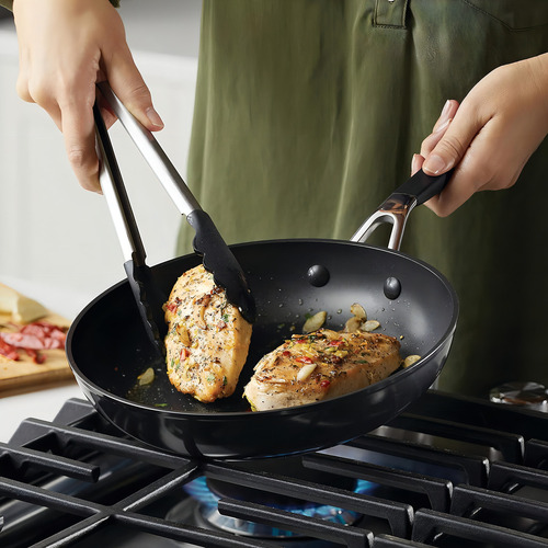 Sarten Antiadherente 84801 Anodizada De 25 Cm Kitchenaid Color Negro