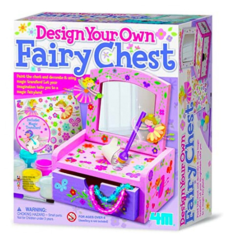 Kit Pinta Tu Cofre Paint Your Own Fairy Mirror Chest Pr