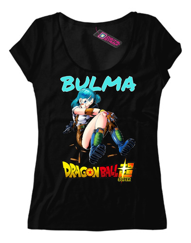 Remera Mujer Bulma Dragon Ball Super Serie Anime Dbb5 Dtg